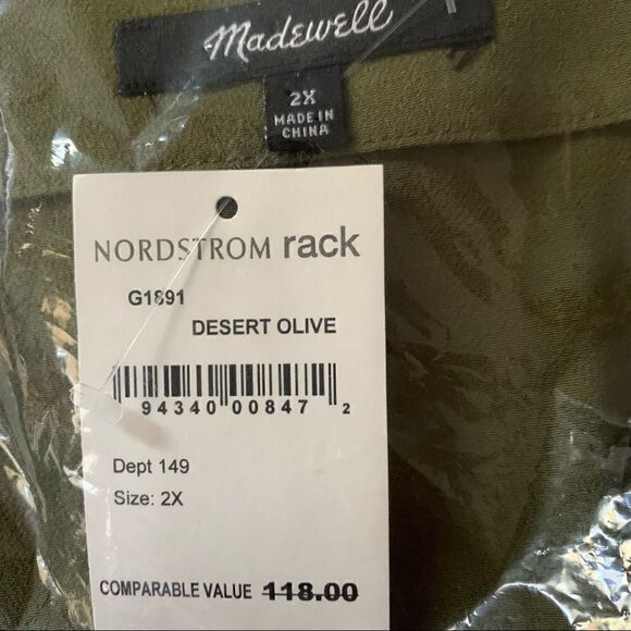 Madewell | Novel Shift Dress | Desert Olive - Picture 10 of 10